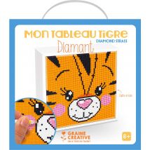 Kit Tableaux Diamants Tigre - Graine Creative