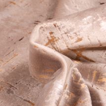 Tissu Velours D'Ameublement Astral Sur Fond Beige - Craftine