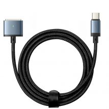 Câble Usb C Vers Magsafe 3 Pour Macbook Pro Et Air M2 Nylon 2m 140w Noir Et Bleu - Avizar