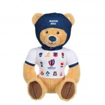 Peluche - Peluche Ours T-shirt 20 Nations Coupe Du Monde De Rugby / Rugby World Cup France 2023 (rwc) - Peluche Officielle - 24 Cm Assis - Gipsy Toys