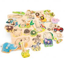 Grand Puzzle Safari 16 Pcs - New Classic Toys