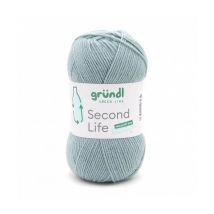 Fil À Tricoter Durable Second Life - 100gr - Grundl - Certifié Oeko-tex Bleu (12) - Gründl