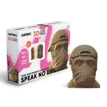 Cartonic Sculpture-puzzle 3d Carton - Speak No Evil