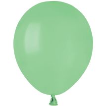 50 Ballons Vert Menthe Mat Ø13cm - Annikids