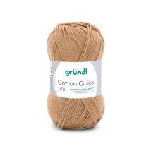 Fil À Tricoter Cotton Quick Uni - Gründl - Ppsc - Certifié Oeko-tex 172 Marron