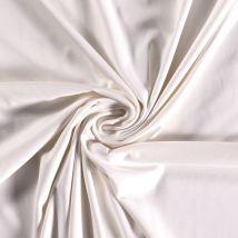 Tissu Jersey Viscose Nylon Blanc - Craftine