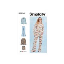 Patron Simplicity 9856 - Vêtements De Nuit Pour Dames Taille N°fr 34-52