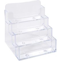 Distributeur De Cartes De Visite - 4 Compartiments - Plastique - 200 Cartes - Exacompta
