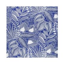 Tissu Viscose Feuilles De 140 Cm De Largeur Heveableu Vendu Par 50 Cm - Distrifil