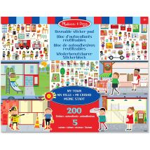 200 Autocollants Réutilisables - Ma Ville - Melissa & Doug