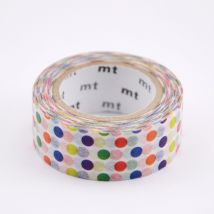 Masking Tape Kids Pois Multicolores - 7 M X 15mm - MT Masking Tape