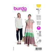 Patron Burda 5823 - Maxi- Robe Du 36 Au 46 Fr Taille N°fr 36-46