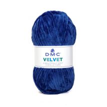 Fil Layette Chenille Velvet - 100g - Dmc : Douceur Et Chaleur Pour Tous Vos Projets 12 Bleu - Dmc