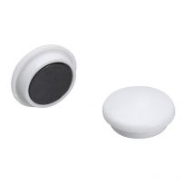 Lot De 4 Aimants Ronds Diamètre De 32 Mm - Blanc - Sign - Ki Sign