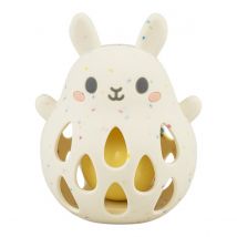 Hochet Lapin Blanc En Silicone - Tiger Tribe