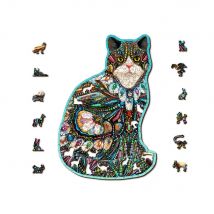 Wooden City Puzzle: The Jeweled Cat 250/40, En Bois, 8+ - Wooden city