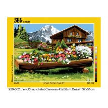 Canevas Antique L'Enclos Du Chalet 45x60cm - SEG