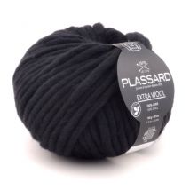 Grosse Laine Mèche Extra Wool 016 Noir 100% Laine - Plassard