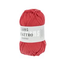 Fil À Tricoter 100% Coton Quattro - Lang Yarns 60 Rouge - LangYarns