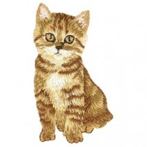 Ecusson Thermocollant Chat Marron 3 Cm X 6 Cm - My mercerie