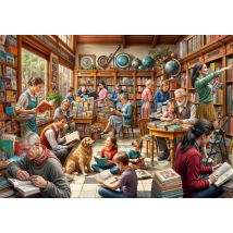Puzzle 2000 Pièces - Librairie - Bluebird Puzzle