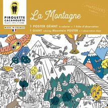 Poster Géant À Colorier - Montagnes - Pirouette Cacahouète