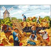 Luc - Canevas Antique La Moisson Mimo Verdé 65x80cm