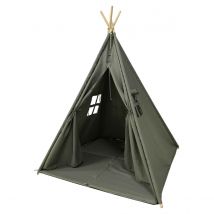 Tente Tipi Grise Pour Enfant Bois Fsc Et Coton Alba De Sunny