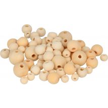 350 Perles Rondes Bois - Artemio