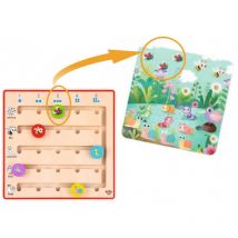 Jeu En Bois - J'Apprends À Compter - 20 Fiches Illustrées - Tooky Toy