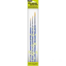 Set De 3 Pinceaux Ronds Polyamide Dorés - Pébéo