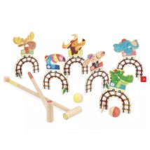 Jeu De Croquet En Bois - Attraction Applepop Pour Enfants - Jura Toys