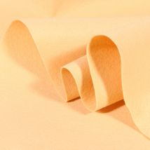 Tissu Feutrine 90 Cm Beige - Au Mètre - Craftine