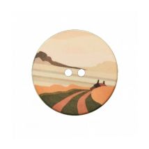 Boutons Motif Nature Polyester 2 Trous 44mm - Prym 0901 Multicolore