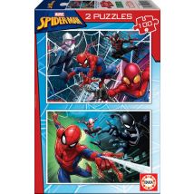 Puzzle 2 X 100 Pcs – Spider - Man – Marvel - Educa Borras - Rouge