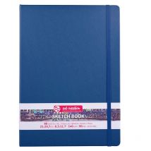 Carnet - Croquis - Dessin - A4 - 21x29,7cm - 80 Pages - 140g - Bleu Marine - Sakura - Royal Talens