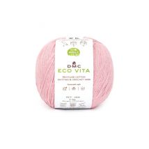 Fil De Coton Recyclé Eco Vita Pour Tricot Et Crochet - 100gr - Dmc 04 Rose Sauvage - Dmc