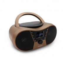 Lecteur Cd Copper & Black Avec Radio Fm, Port Usb, Fonctions Sleep Et Id3 - Mooov