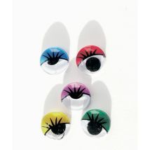 Kiddi Craft - Yeux Mobiles Avec Cils Couleurs Ø10 Mm 100 Pièces