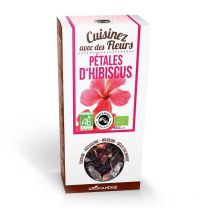 Fleurs Comestibles Bio - Pétales D'Hibiscus 80 G - Aromandise