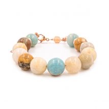 Bracelet Kamelia En Pierres Amazonite - SLOYA