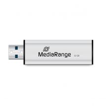 Mediarange Clé Usb 3.0 Mémoire 32 Go Pour Windows/mac/linux Transfert Ultra Rapide Noir / Argent - Mediarange