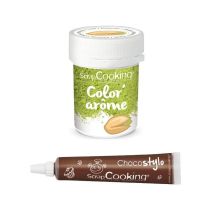 Colorant Alimentaire Vert Arôme Pistache + Stylo Chocolat - Scrapcooking