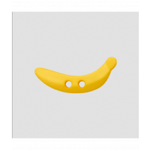 Bouton Banane 2 Trous 25mm - Prym 38 Jaune