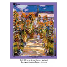 Canevas Seg Le Jardin De Monet 75 X 90 Cm