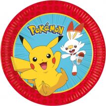 8 Assiettes Pokémon - Annikids