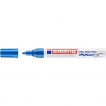Lot De 10 Marqueurs Peinture Brillante 750 Bleu 2-4 Mm Edding - Edding