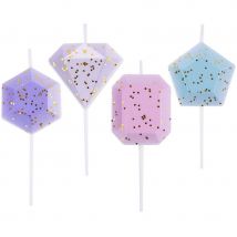 4 Bougies - Pierres Précieuses - Pme