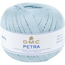Pelote De Laine - 100% Coton - Bleu Clair - 54518 - Dmc - Petra - Longues Fibres - Dmc