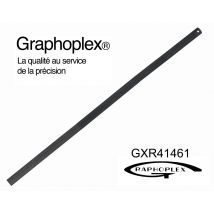 Réglet Acier Épais Ép = 1mm L = 24mm L = 100cm - Graphoplex